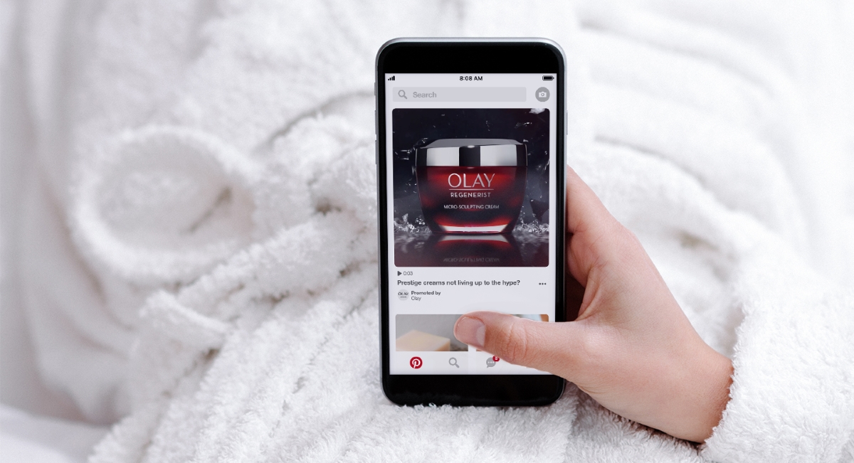 Pinterest Promoted Video at max width
